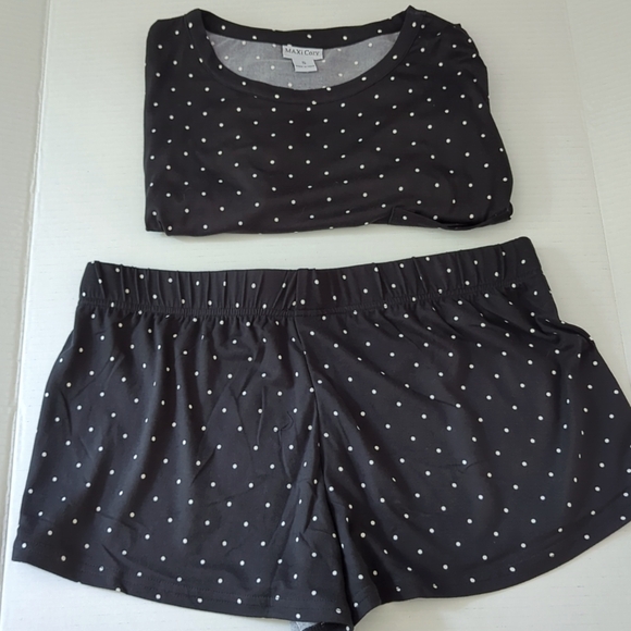 New Maxi Cozy Women's Summer/ Shorty Polka Dot Pajamas Size Small - Picture 2 of 6